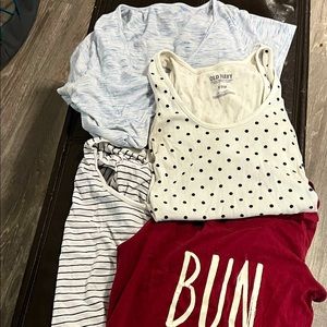 4 maternity shirts